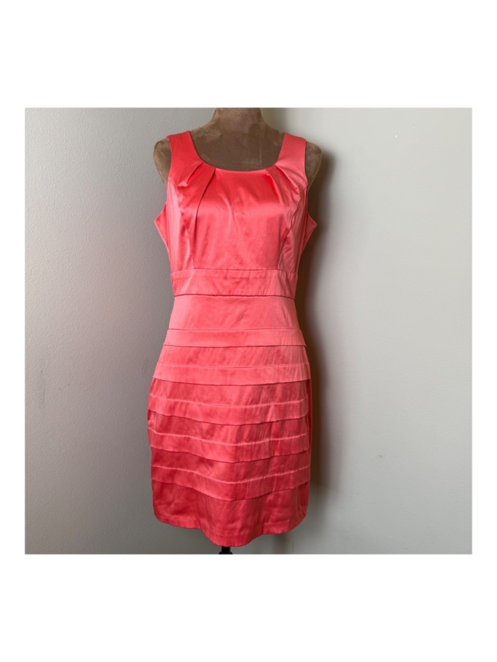 A Byer Sleeveless Party Tank Dress Womens Juniors 7 Coral Going Out Y2K 2010s